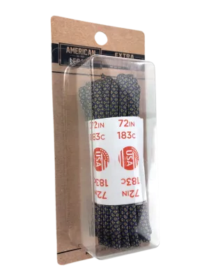 American Legacy ® Extra Heavy Duty 550 Paracord Laces | Navy/Tan Diamondback