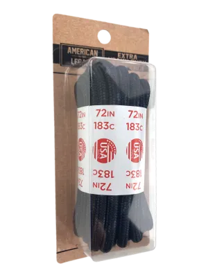 American Legacy ® Extra Heavy Duty Tactical Boot Laces | Black/Black