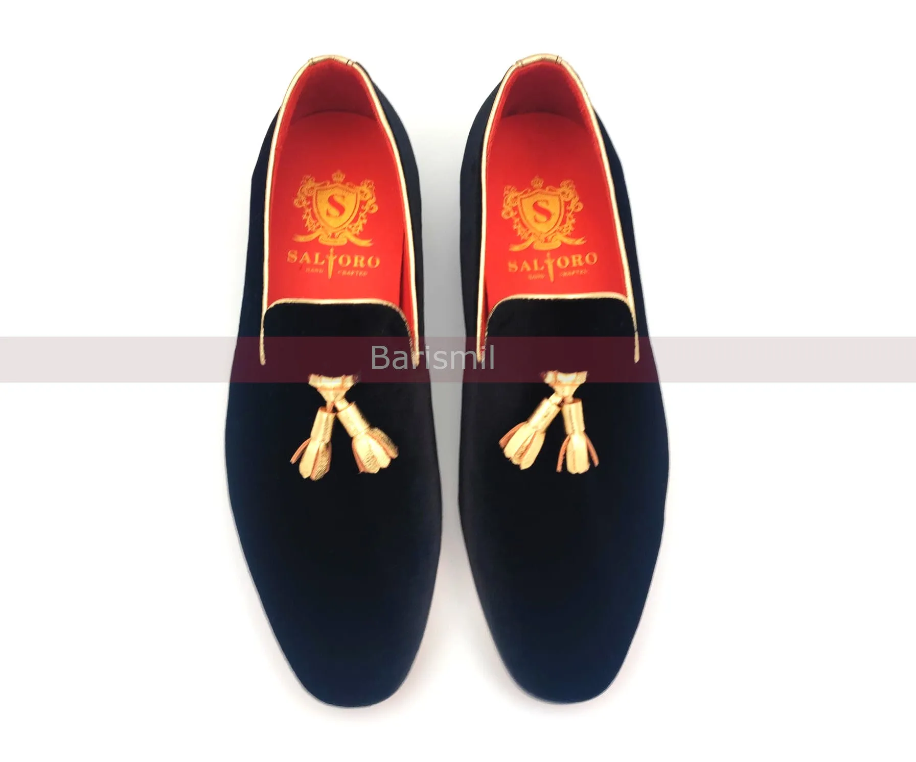 Belgian Loafers - Gold Tassel Loafers