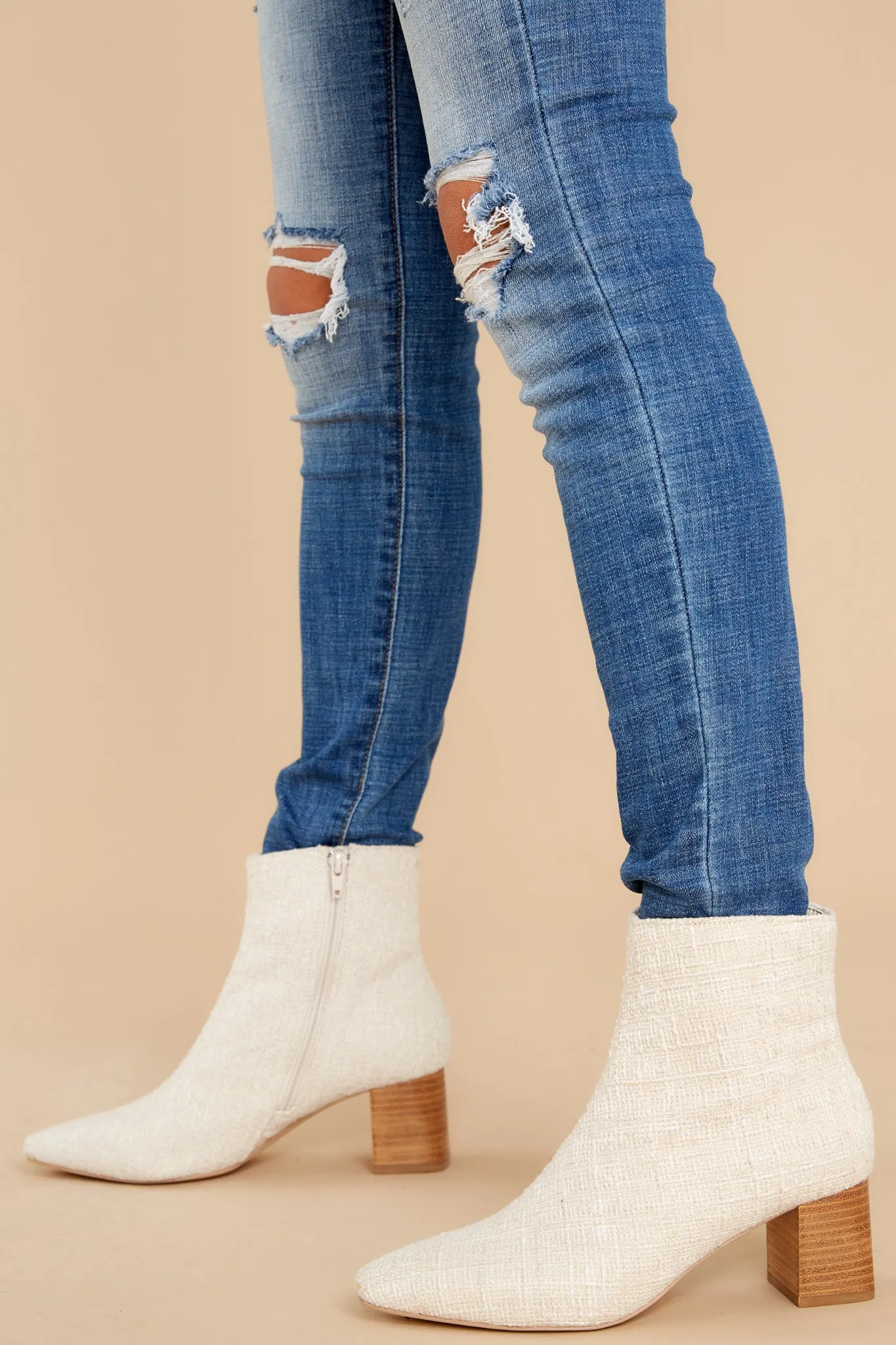 Blair Ivory Ankle Boot