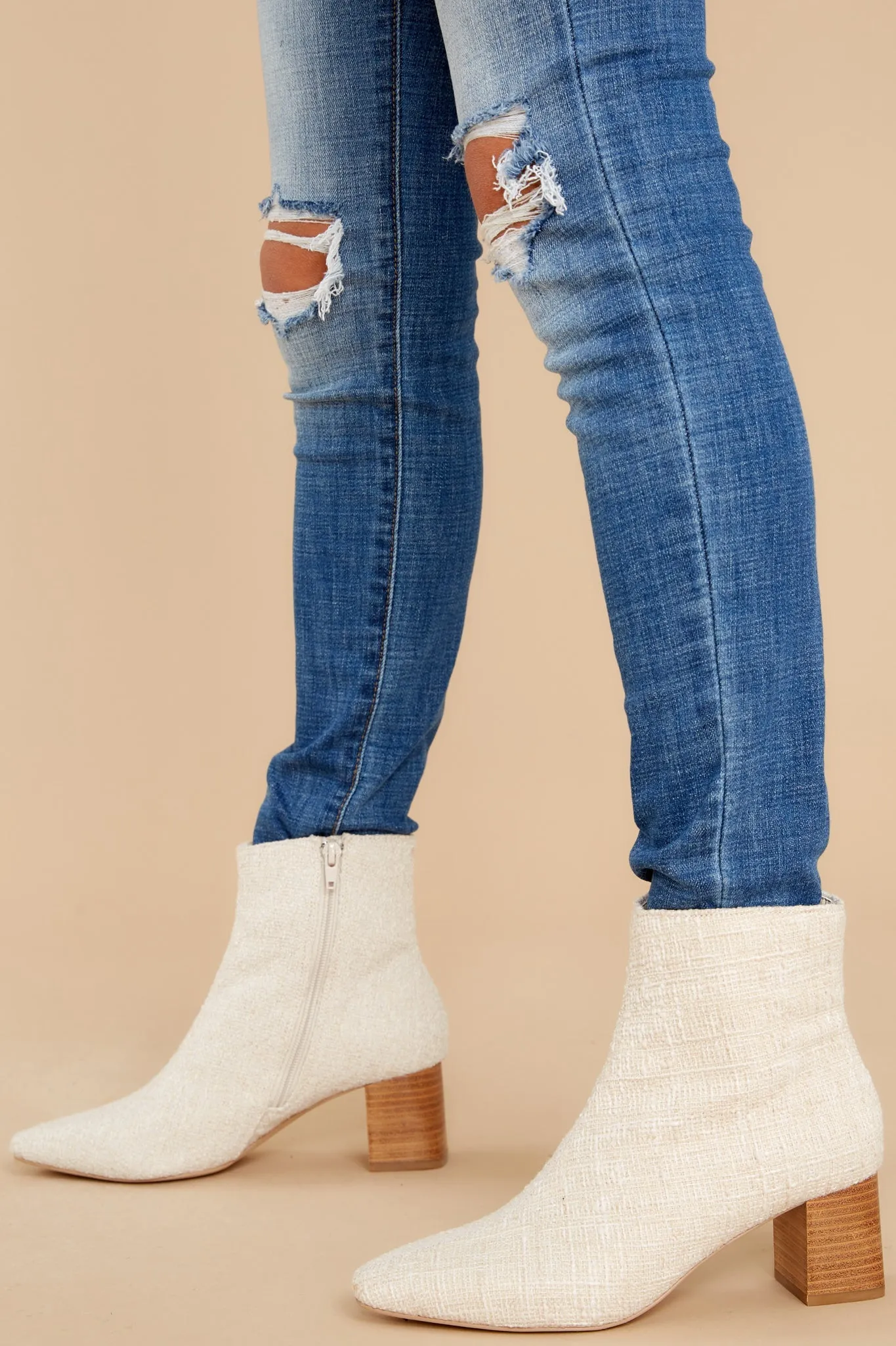 Blair Ivory Ankle Boot