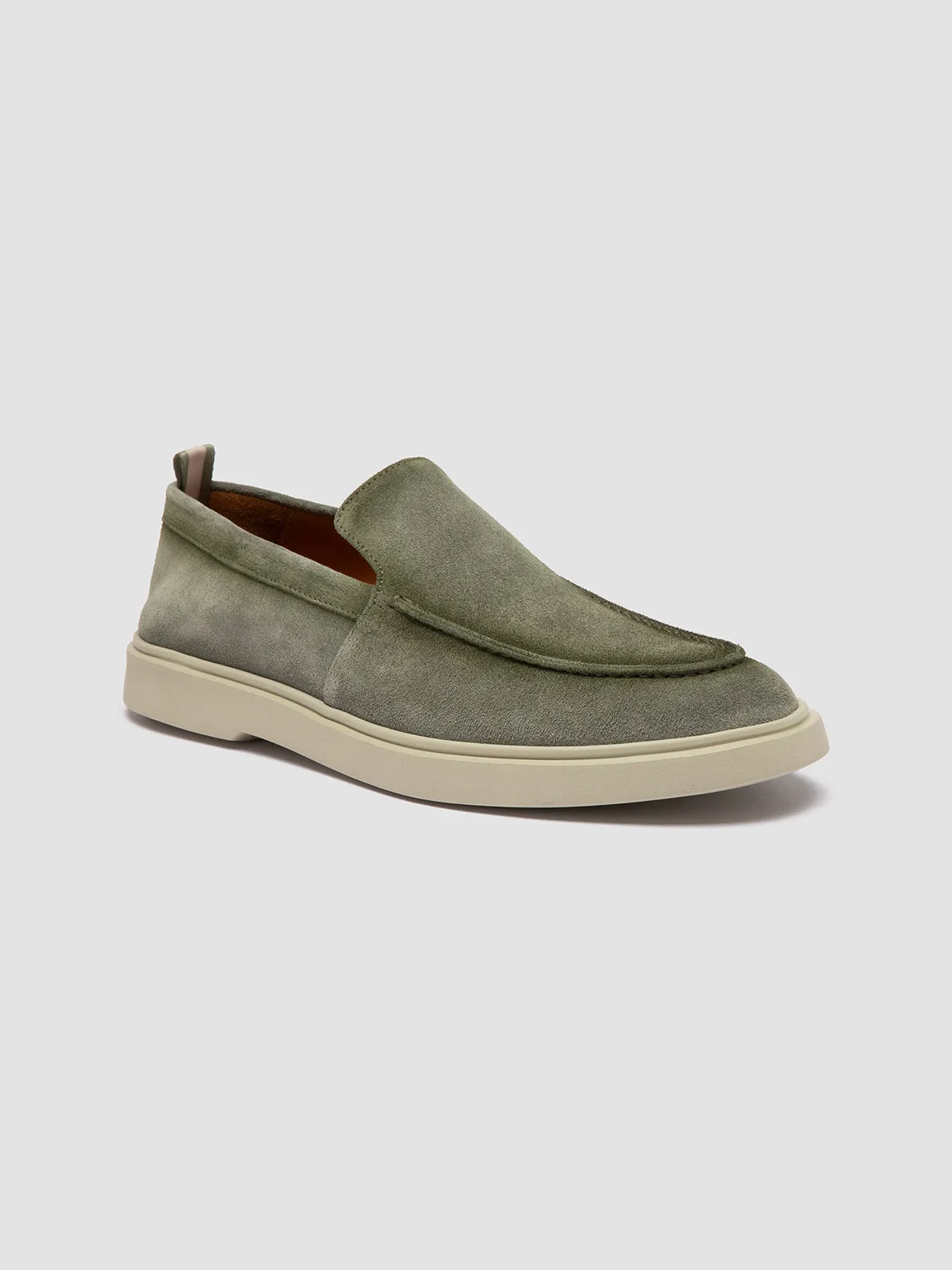 BONES 002 - Green Suede Loafers