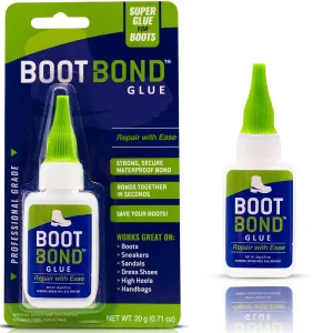 Boot Bond Boot Glue | Quick Dry Boot Repair Formula Works in Seconds | Tough But Flexible Glue Seal