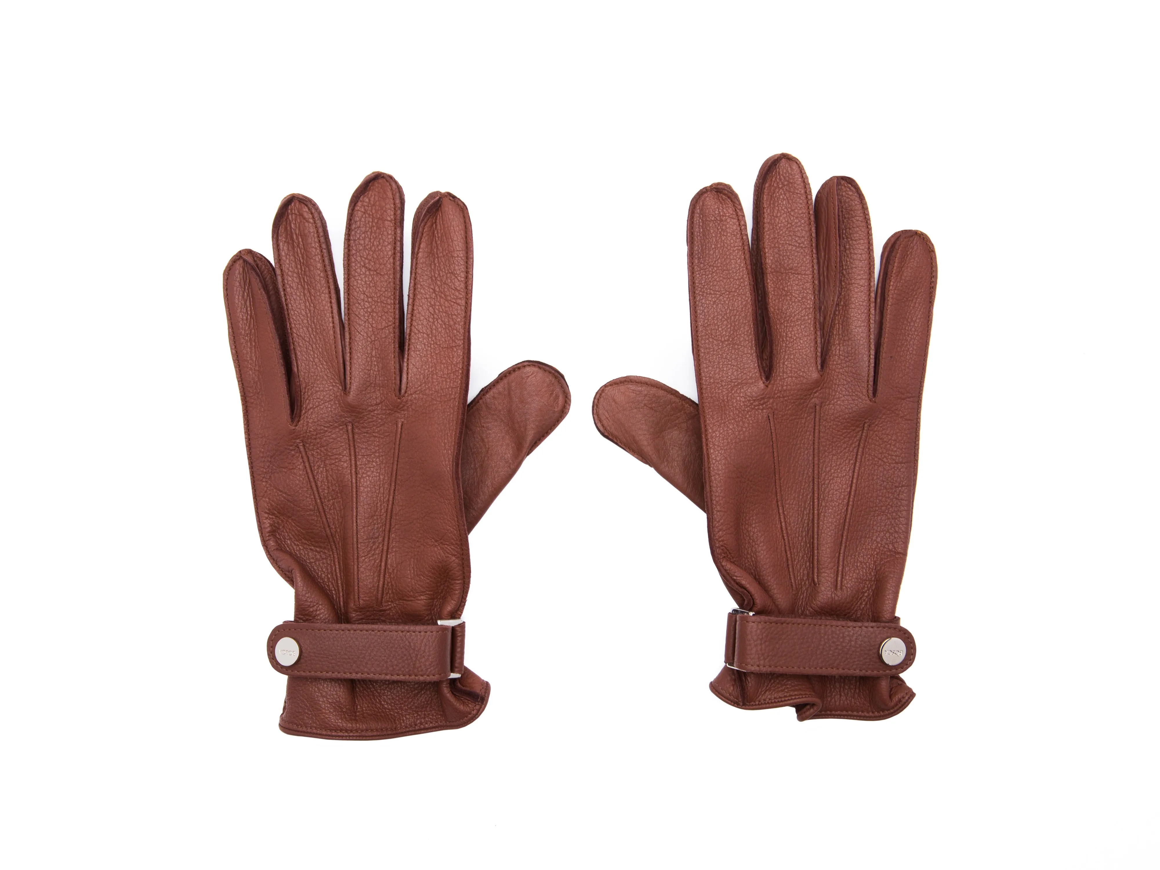 Deerskin Glove w/ Button Strap