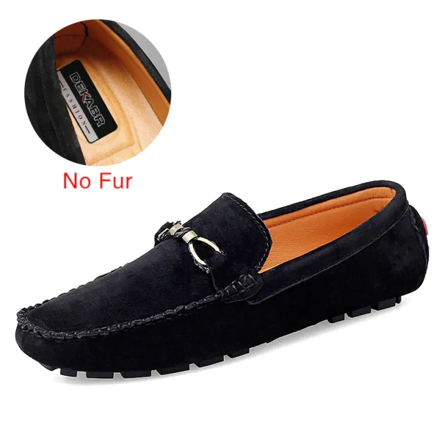 Diler Men's Loafers Suede Shoes