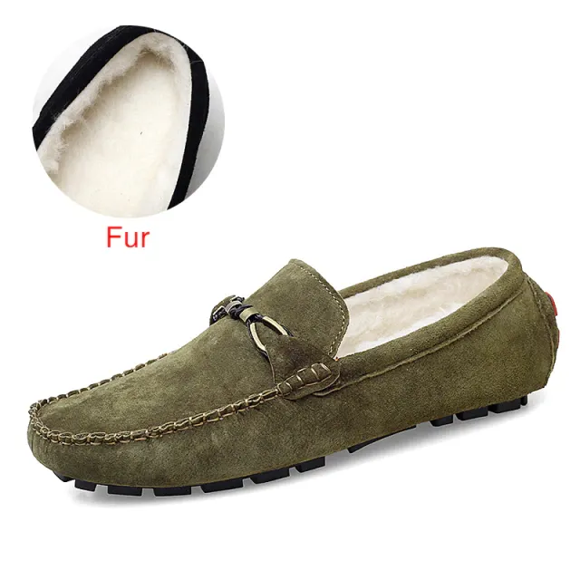 Diler Men's Loafers Suede Shoes