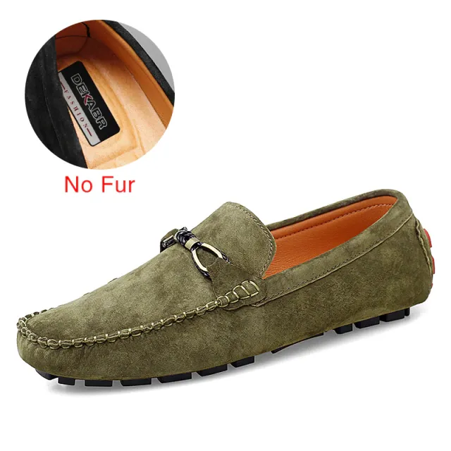 Diler Men's Loafers Suede Shoes