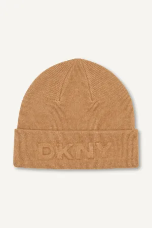 DKNY DEBOSSED BEANIE