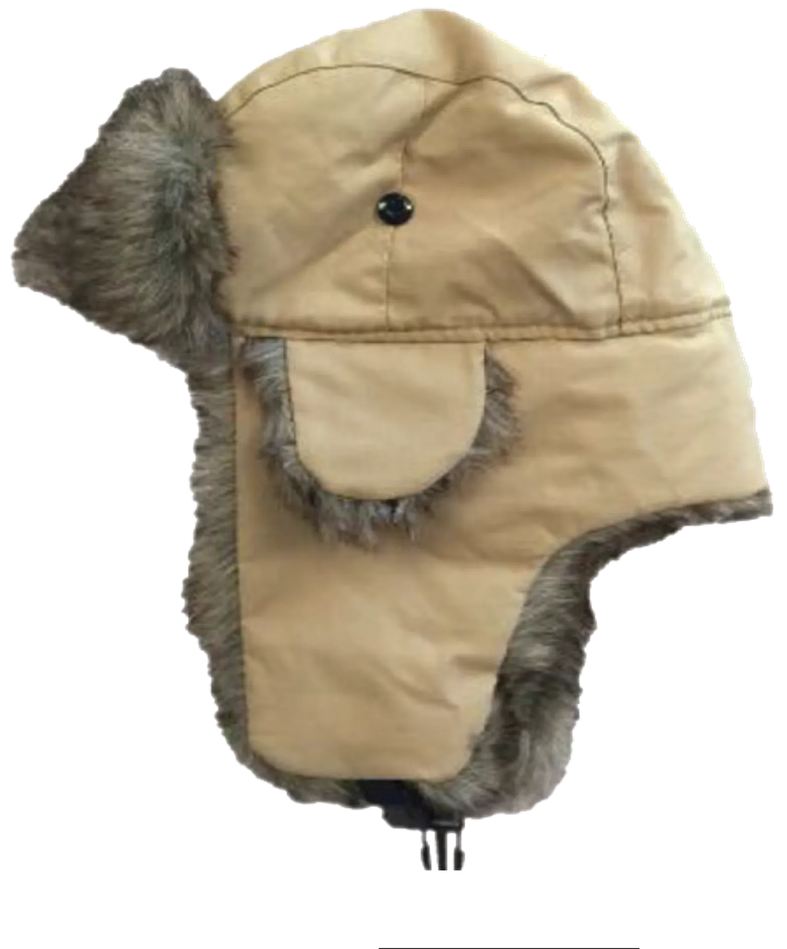 Faux Fur Lining Trooper Hat, Khaki