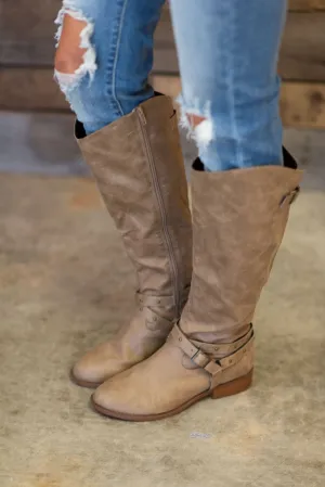 Get A Move On Boots, Taupe