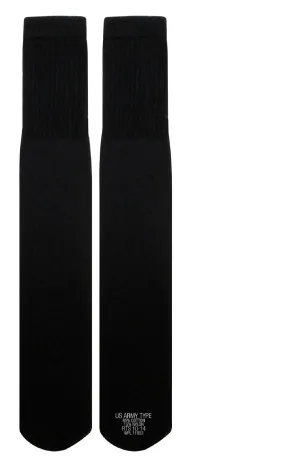 G.I. Style Tube Socks Color : Black (10 per pack)