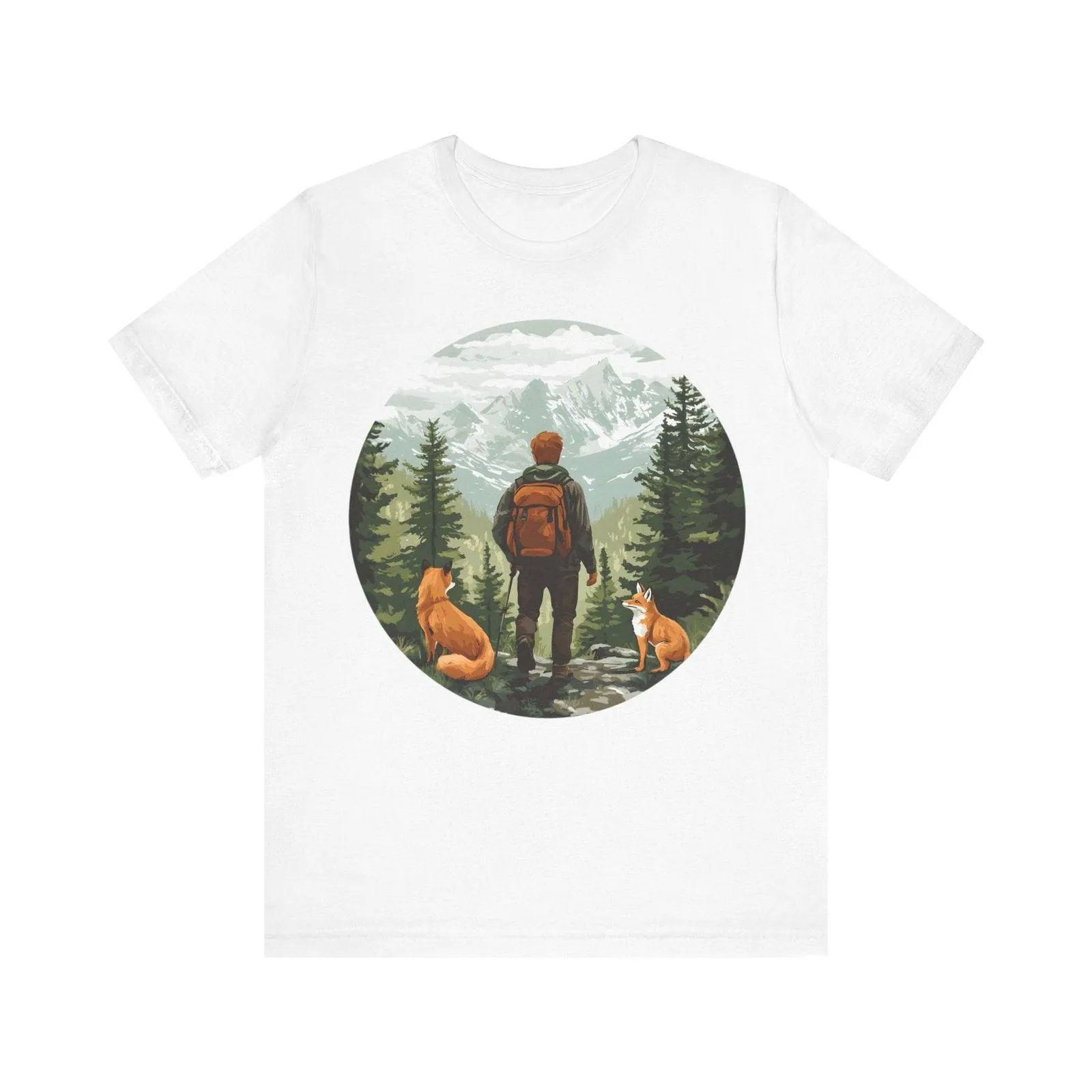 Hiking Fox Trail Explorer T Shirt