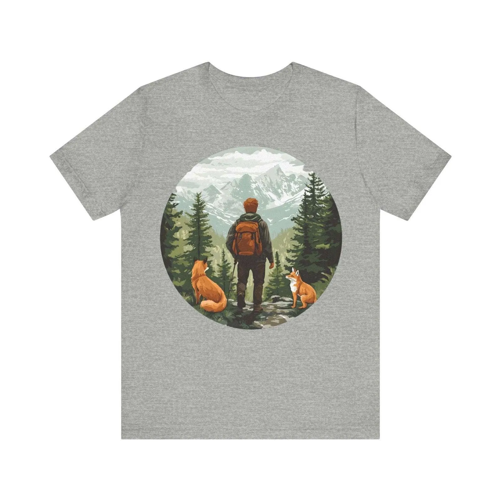 Hiking Fox Trail Explorer T Shirt