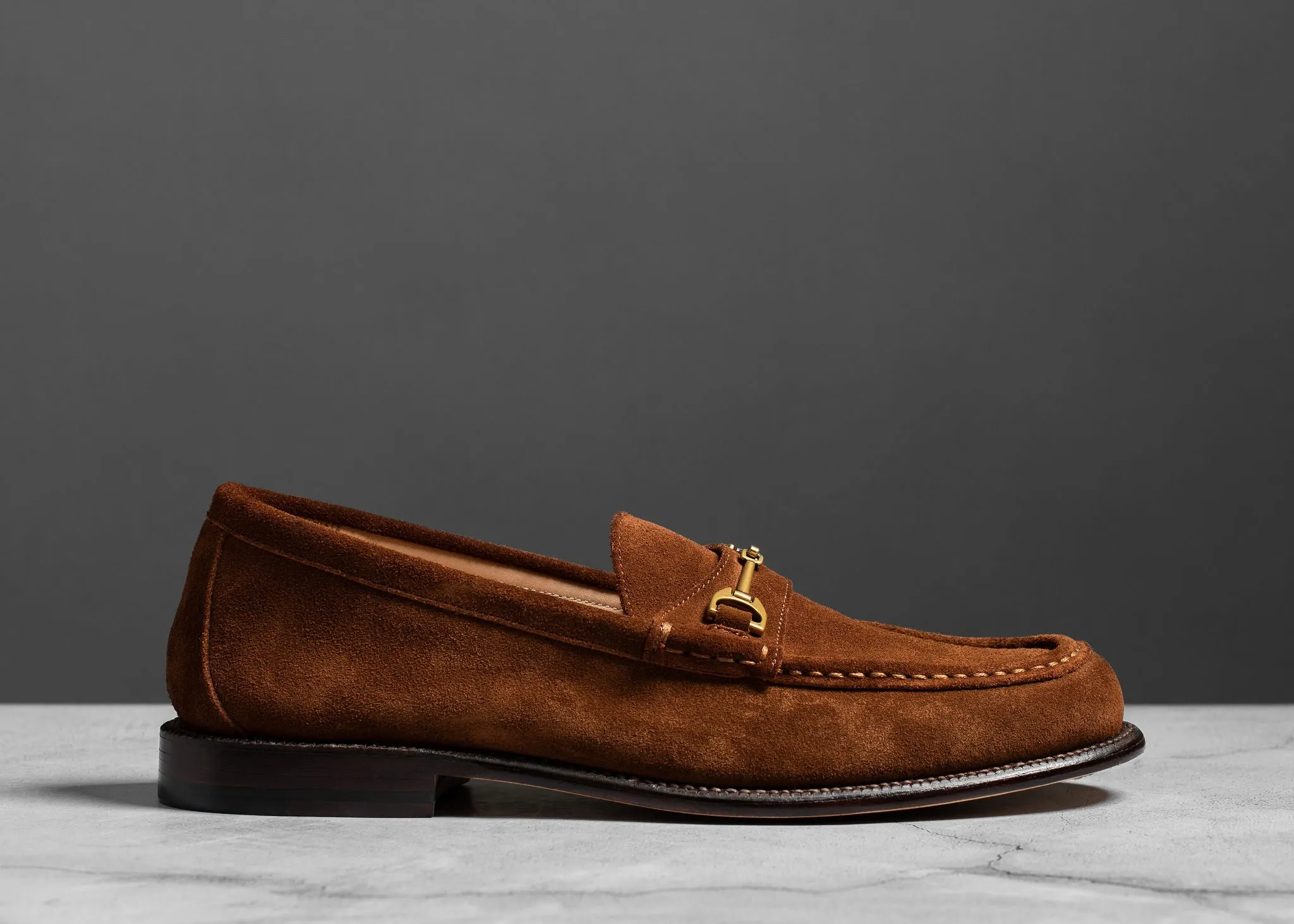 Horsebit Loafer Bourbon Suede