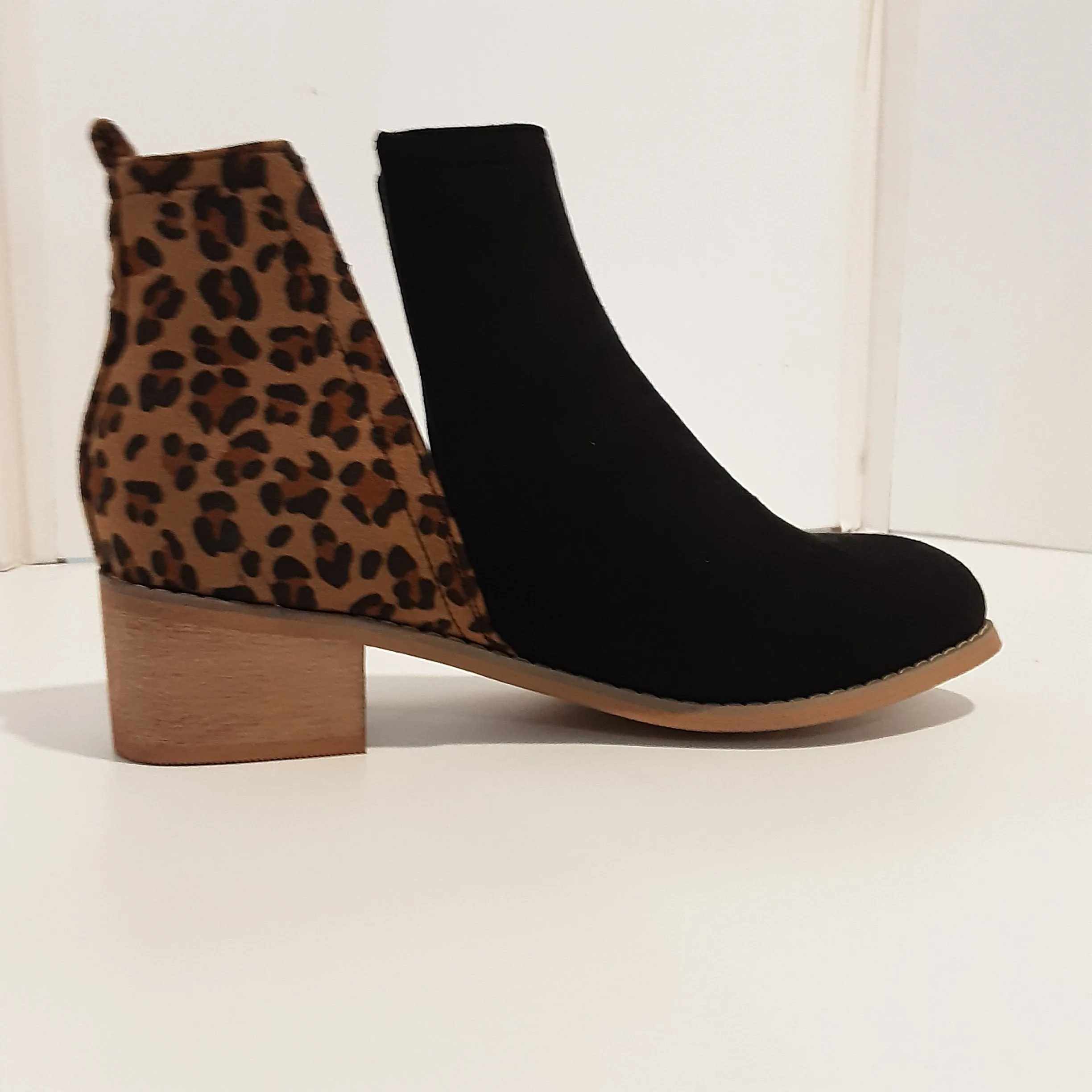 Leopard Print Split Bootie | Boutique by Corkys Sheild - Last Pair