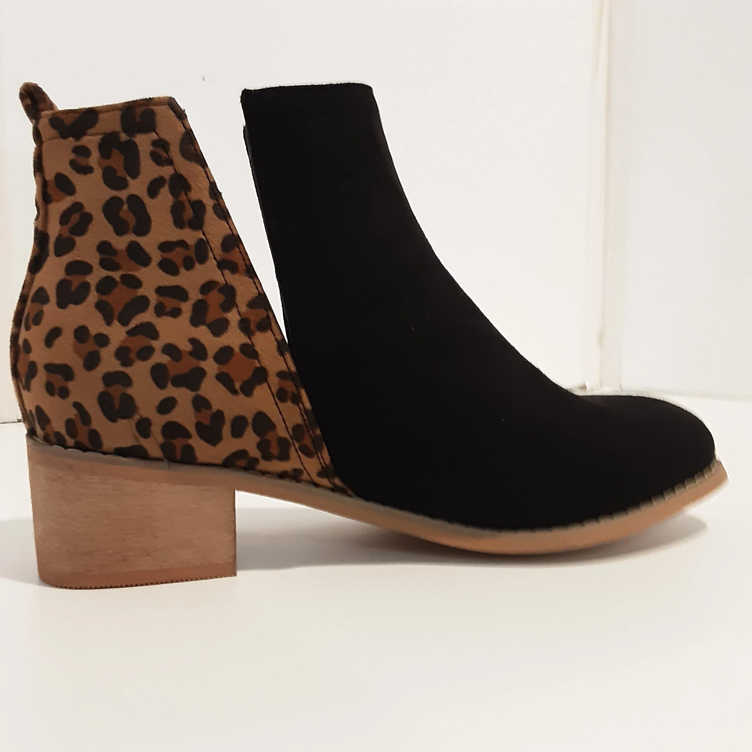 Leopard Print Split Bootie | Boutique by Corkys Sheild - Last Pair