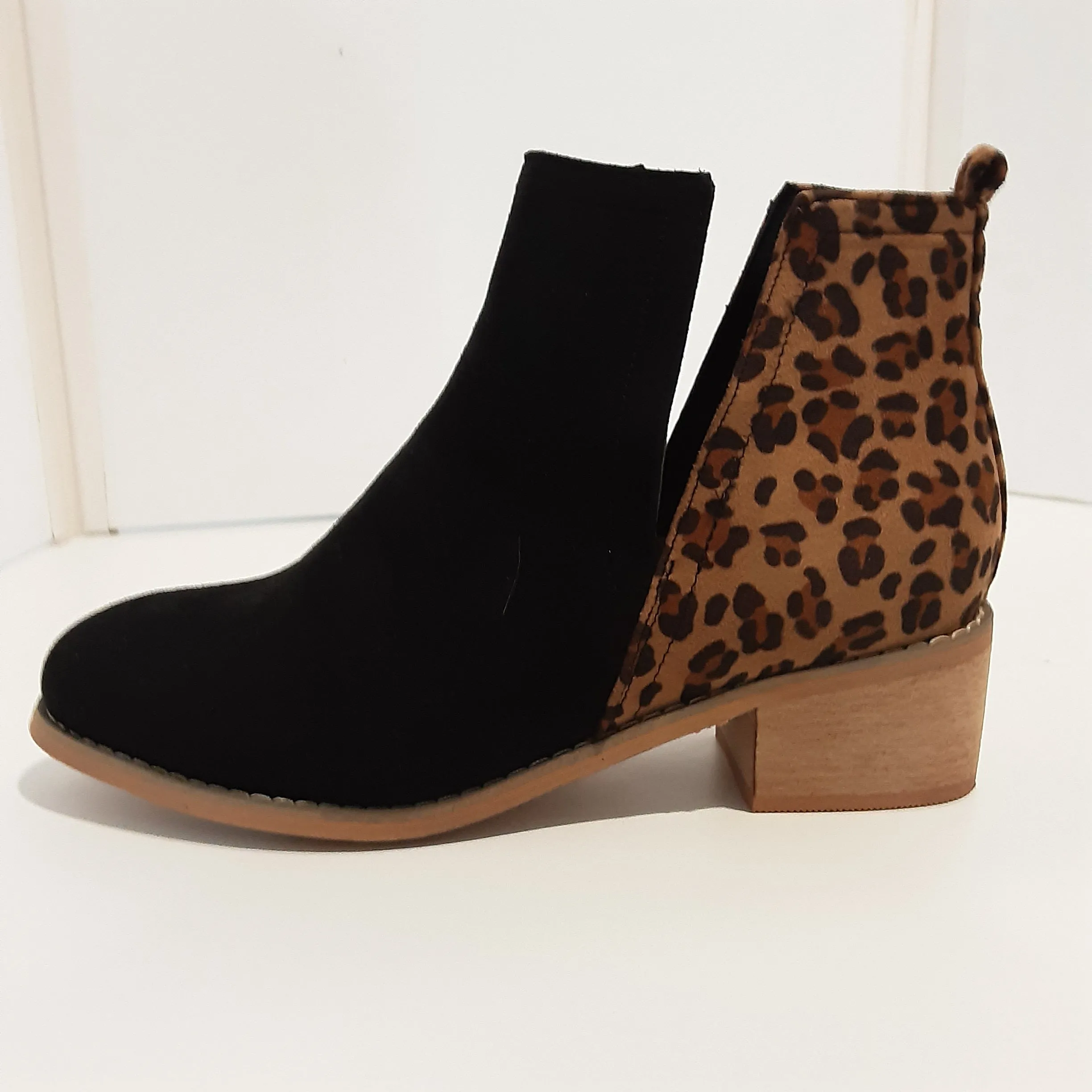 Leopard Print Split Bootie | Boutique by Corkys Sheild - Last Pair