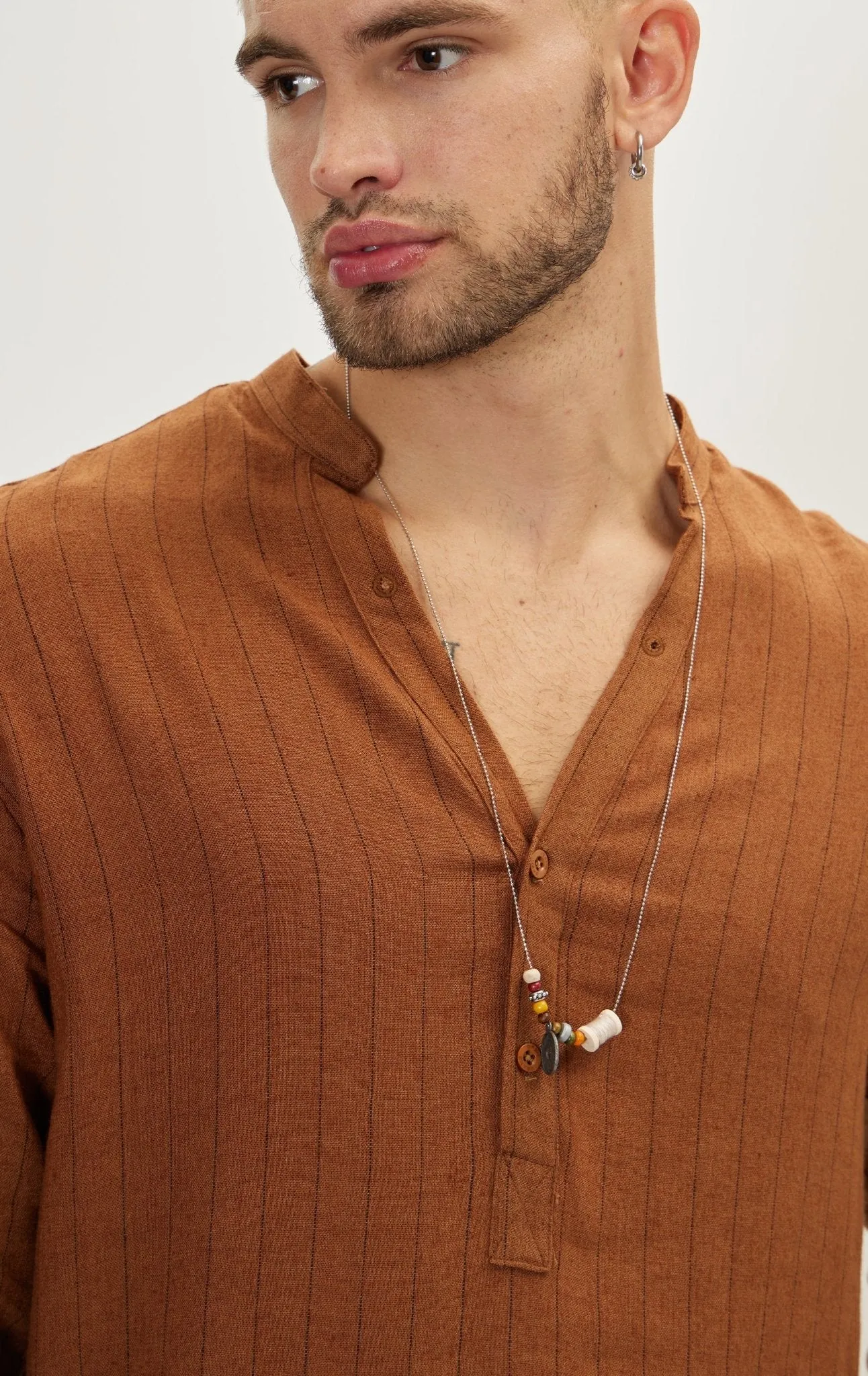 Linen Shirt - Brown