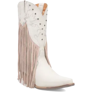 Online Exclusive | Dingo | Hoedown Leather Boot in Off White **PREORDER