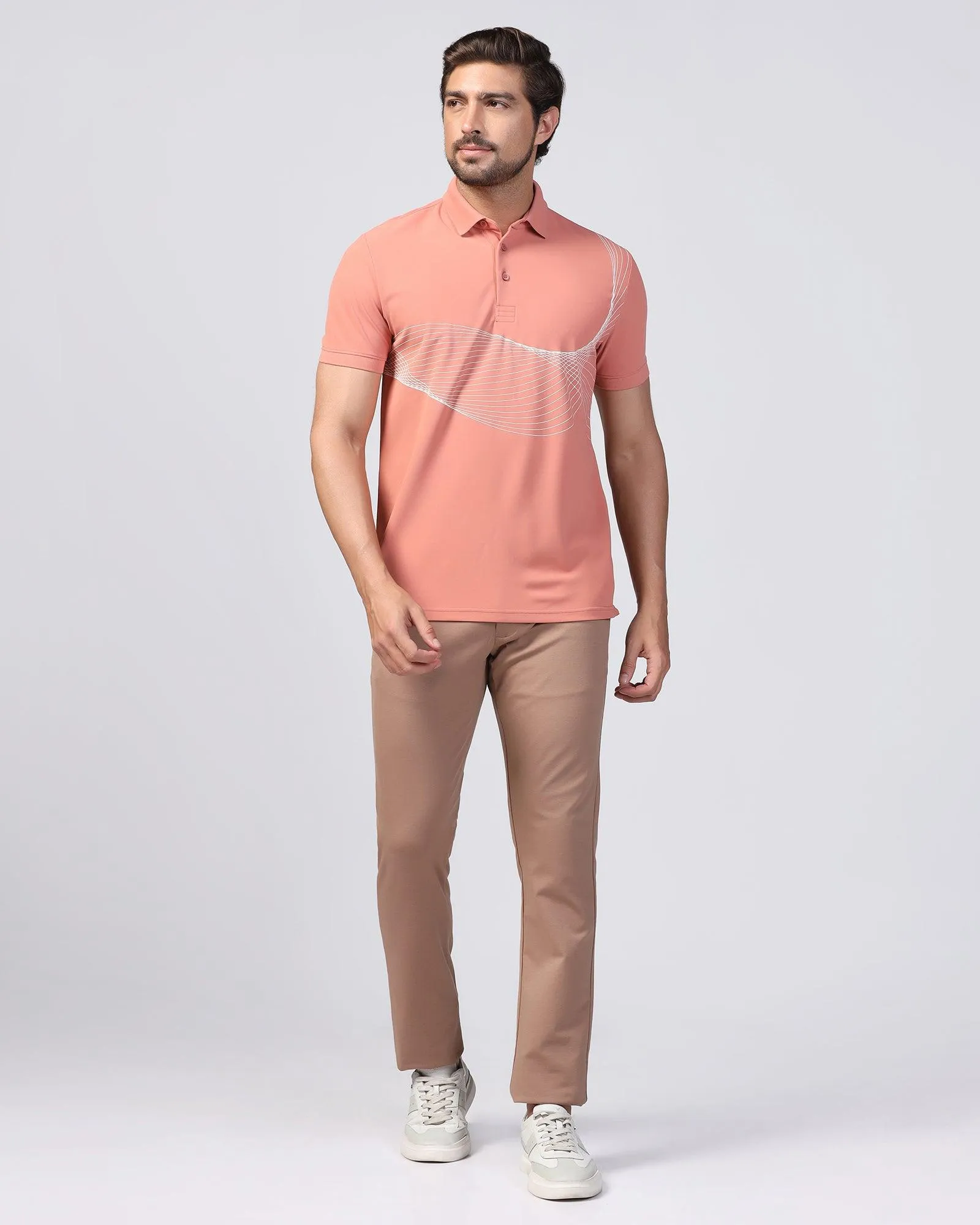 Polo Pink Printed T-Shirt - Frost