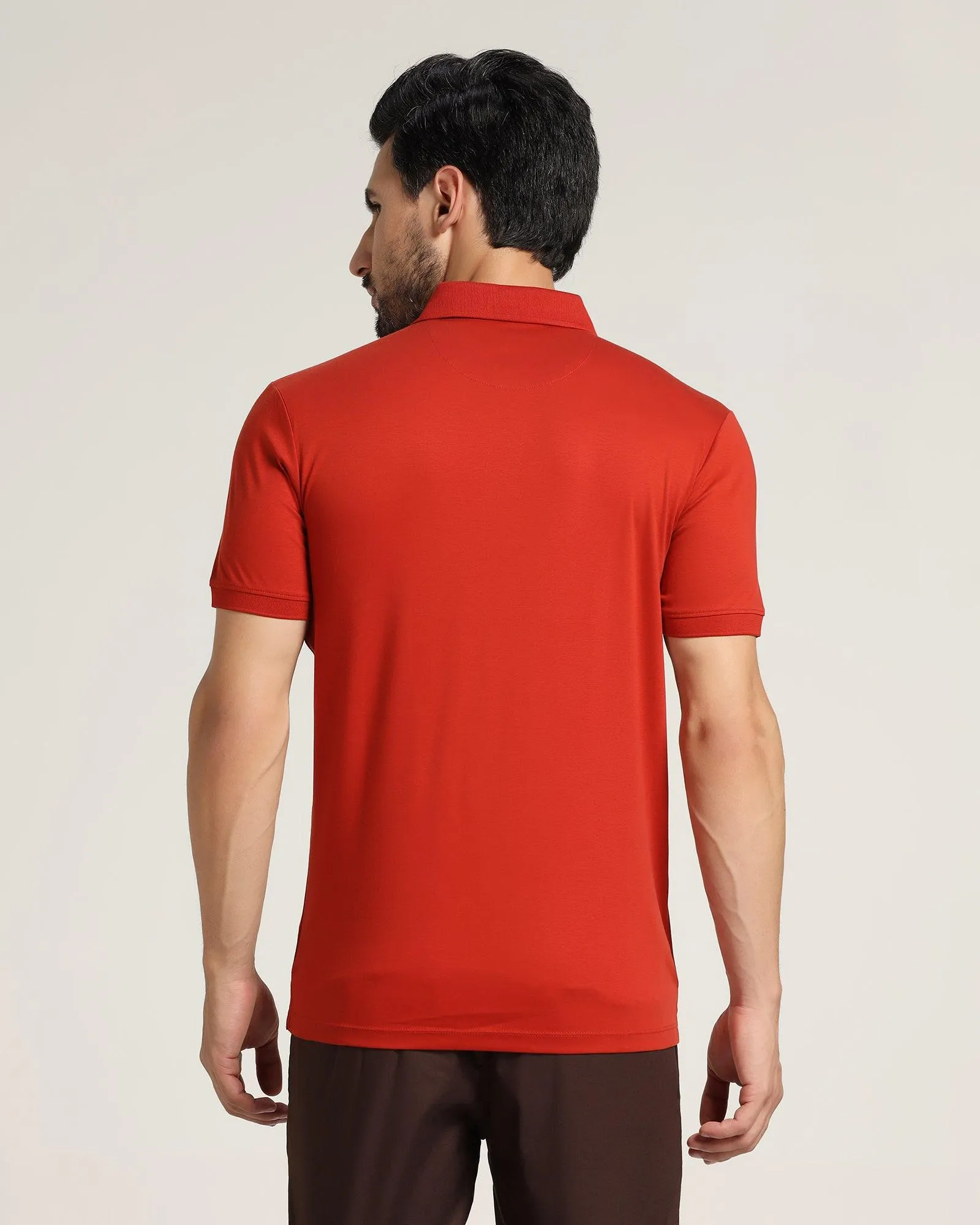 Polo Rust Solid T-Shirt - Giza