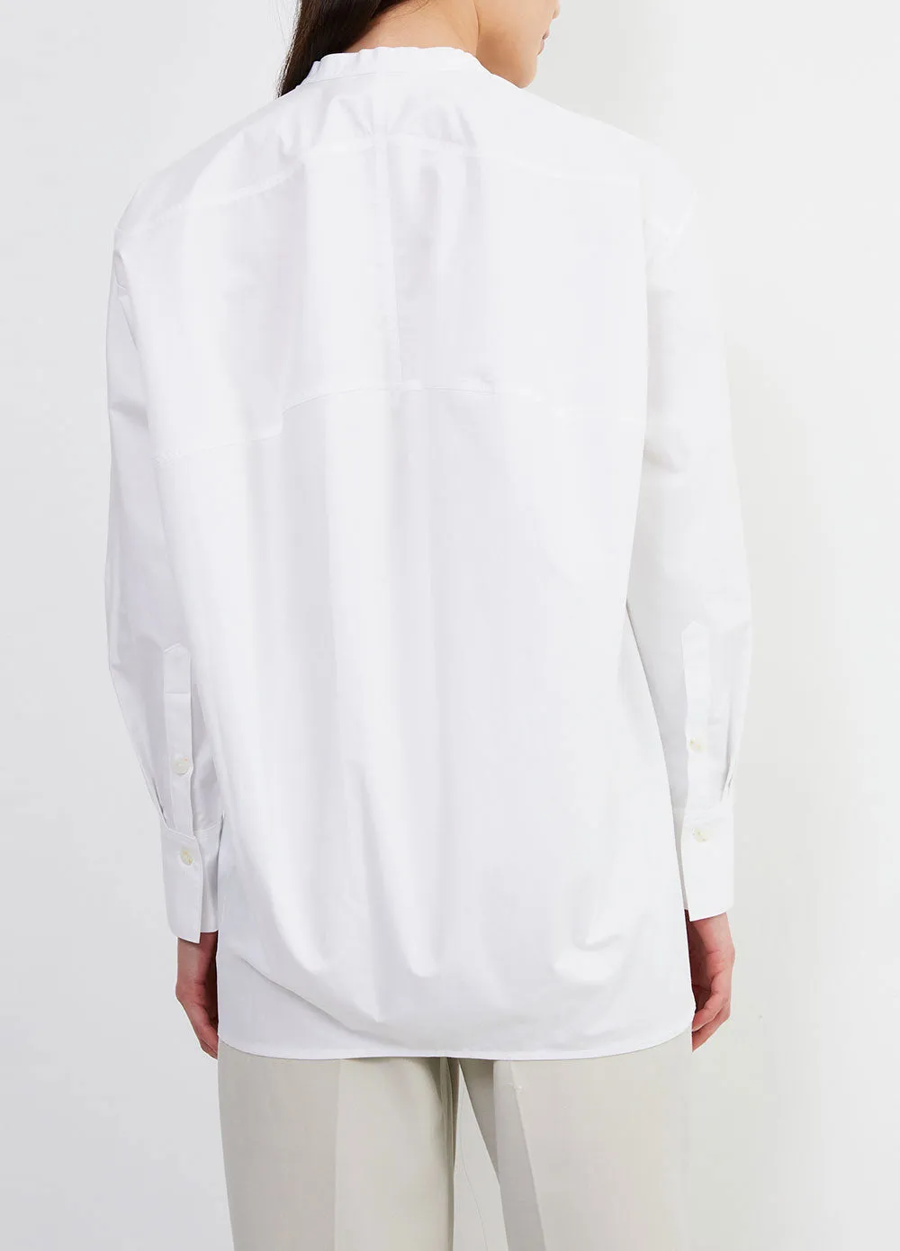 Raw Edge Collar Shirt