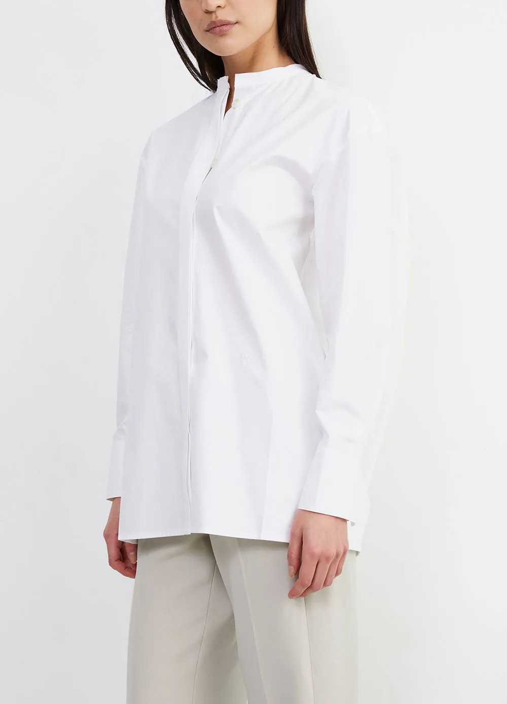 Raw Edge Collar Shirt