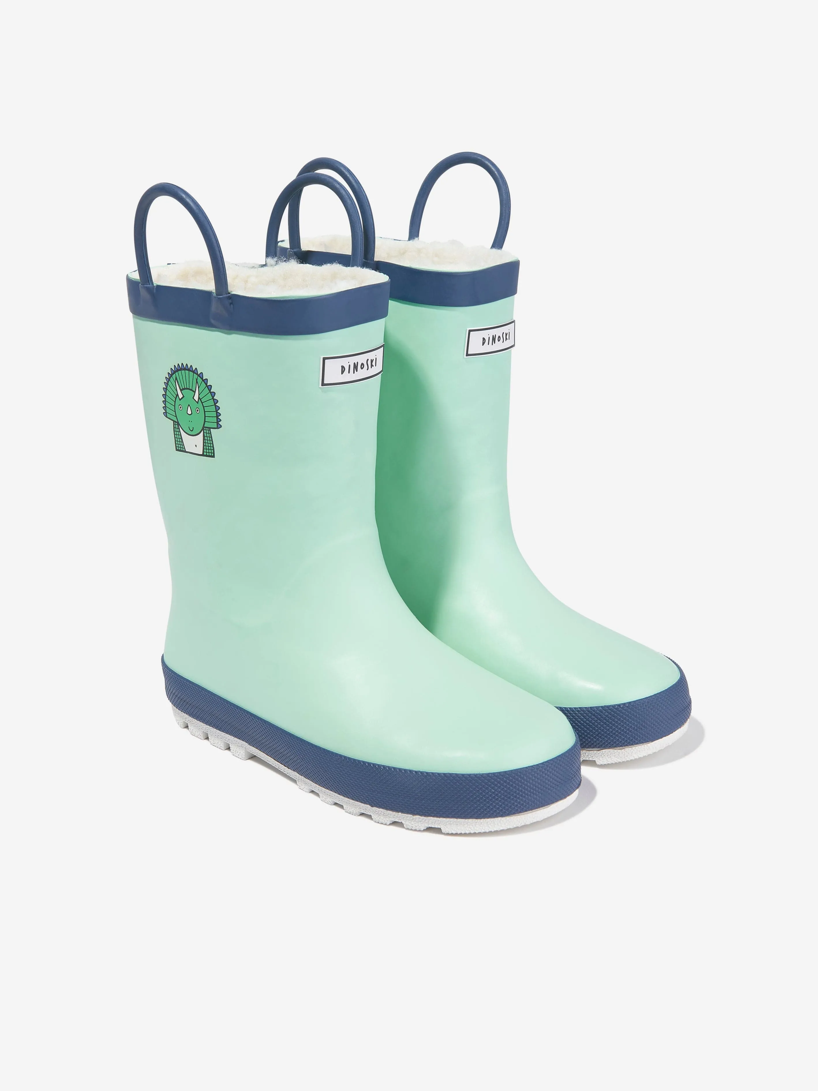 Roarsome Boys Spike Rain Boots in Green