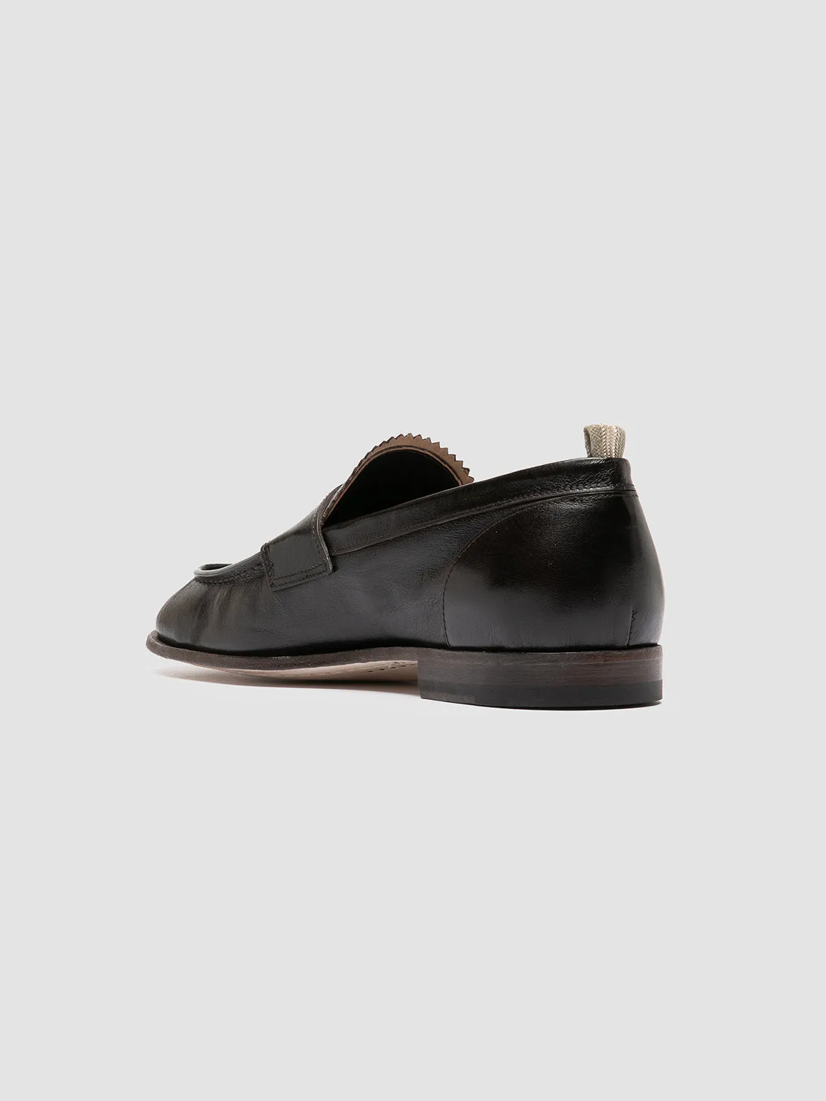 SOLITUDE 001 - Brown Leather Penny Loafers