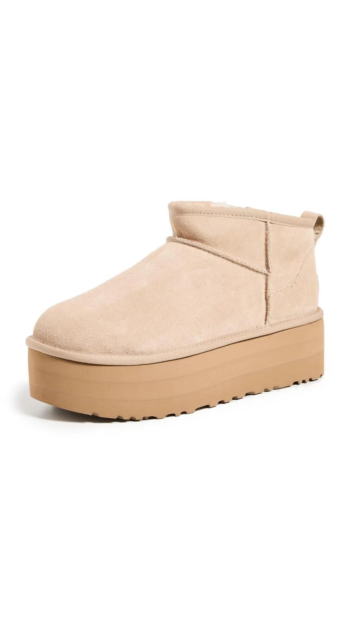 Women's Shoes UGG CLASSIC ULTRA MINI PLATFORM Ankle Boots 1135092 SAND