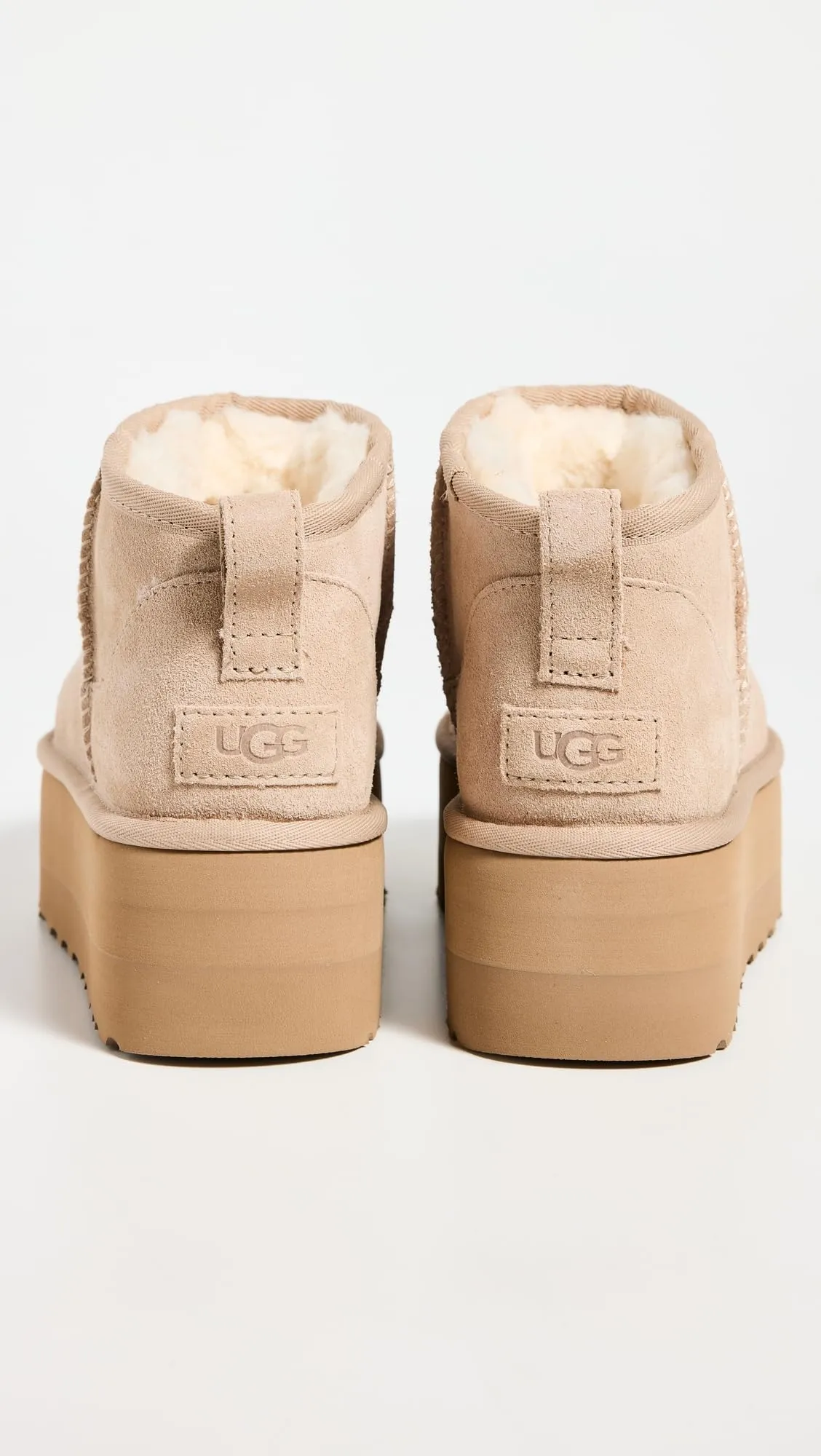 Women's Shoes UGG CLASSIC ULTRA MINI PLATFORM Ankle Boots 1135092 SAND